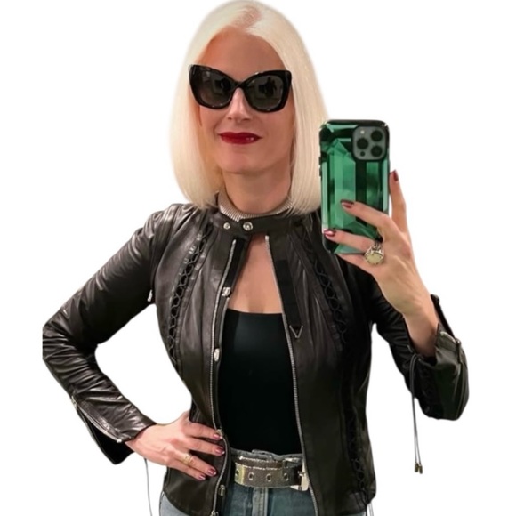 S/S Gucci 2010 — Frida Giannini’s biker-chic vision black leather jacket - Picture 1 of 8